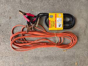 lot 123 image: All Copper Tangle-Proof 12-Foot Booster Cable - Dual Set