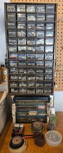 lot 128 image: Very Large Selection of Assorted Hardware - Organizers with Multiple Drawers
