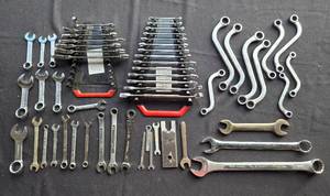 lot 193 image: Assortment of Mechanics Wrenches - Various Sizes and Types