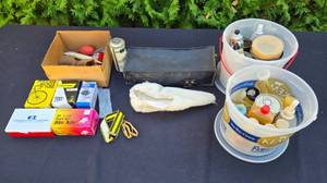 lot 599 image: Assortment of Bicycle Accessories and Maintenance Supplies