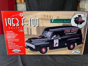 lot 233 image: Limited Edition 1953 F-100 Delivery Van - 118 Scale - Fire Chief Gasoline