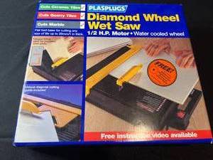 lot 249 image: PLASPLUGS Diamond Wheel Wet Saw with 12 H.P. Motor