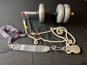 lot 268 image: Challenger Orbatron Adjustable Weight Dumbbell Set with Pulley System