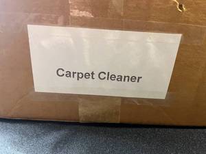 lot 276 image: Genie Carpet Cleaner with Accessories - Complete Set untested