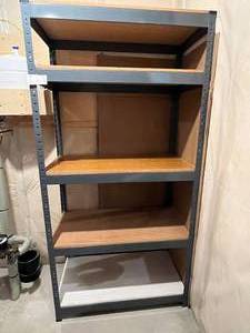 lot 298 image: 5 Shelf Metal RackStorage Unit