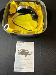 lot 301 image: Presto 12-Inch Electric Skillet with Glass Cover - Complete Set