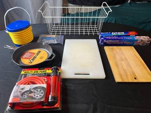 lot 314 image: Assorted Kitchen and Utility Supplies - Set of 9 Items