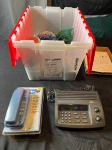 lot 317 image: Assortment of Electronics - Police Scanner, Digital TV Converter, Gas Mask, and More untested