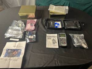 lot 321 image: Lot of Electronic Tools and Components - OBDII Scan Tool, Radios, Circuit Boards untested