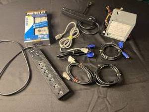 lot 341 image: Assortment of Computer Power Supplies and Cables