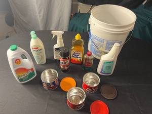 lot 350 image: Assortment of Household Cleaning Products and Supplies - quantities unverified