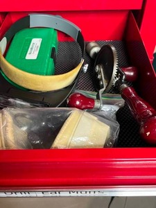 lot 366 image: Assortment of Hand Tools and Ear Protection - Includes Slug-Buster Knockout Set
