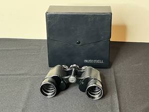 lot 226 image: Vintage Bushnell 7x35 Binoculars with Case - Amber Coated Optics