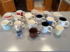 lot 453 image: Large Variety of Fun Mugs Variety of Styles and Sizes