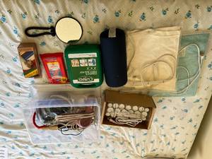 lot 615 image: Assorted Health and Safety Supplies Lot including First Aid Kit