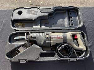 lot 19 image: Porter Cable Tiger Saw Model 747 - Variable Speed Reciprocating Saw with Case