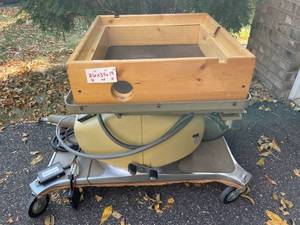 lot 31 image: Commercial Wood and Metal Processing Table - 26 x 34 x 19