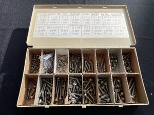 lot 50 image: Vintage Assortment of Stainless Steel Hex Washer Head Sheet Metal Screws