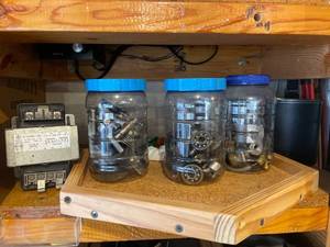 lot 54 image: Jars Full of Screws, Bolts and More. Everything in Picture Goes