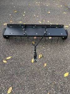 lot 147 image: Lawn Dethatcher Attachment - Heavy-Duty Adjustable Tow Behind