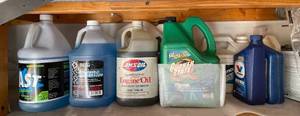 lot 149 image: Assortment of Automotive Fluids and Oils