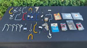 lot 163 image: Large Lot of Heavy Duty Hooks and Peg Board Hooks - Various Styles and Brands