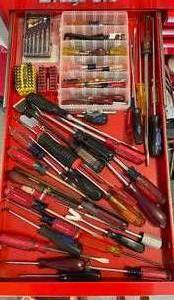 lot 196 image: Assortment of Hand Tools - Screwdrivers, Precision Drivers, and Accessories