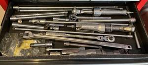 lot 572 image: Selection of Craftsman Hand Tools - Various Ratchets, Extensions, and Sockets
