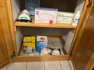 lot 422 image: Assortment of Personal Protective Equipment and Supplies - complete pkg quantities unverified