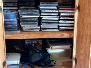 lot 487 image: Collection of 50 CDs, Sony Walkman, and CD Magazines - Vintage Audio Gear Lot