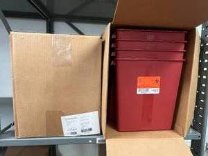lot 35 image: 2 Cases (12 each per case) NEW Curaplex 1860-08710 Single-Use Non-Sterile Sharps Container