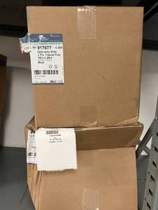 lot 45 image: 2 Cases (250 each per case) NEW Tidi 917677 18 x 25 3-Ply TissuePoly Shell-Pattern Oral Dental Surgery Specialty Bibs - Blue (dented box)