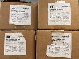 lot 58 image: 4 Cases (50 each per case) NEW BB Medical Technologies 11045 Single-Use Latex-Free Adhesive Patch Bite-Proof Bite Blocks