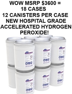 lot 1 image: WOW MSRP $3600  18 Cases (12 each per case) NEW Diversey 4599516 160-Wipes Per Canister Oxivir Tb Wipes -&nbspOne Step Disinfectant Cleaning Wipes, Hospital Grade Accelerated Hydrogen Peroxide