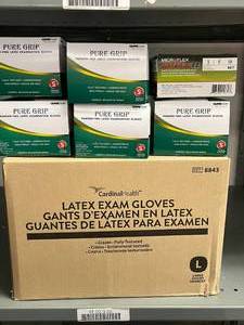 lot 66 image: Lot of Mixed Brand NEW Examination Gloves (Cardinal Health, Glove Club, Microflex) 