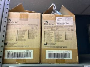 lot 69 image: 2 Cases (500 each per case) NEW Molnlycke 42341-01 BARRIER Extra Protection Medical Face Masks - Blue