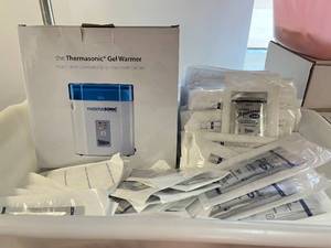 lot 79 image: NEW Parker Laboratories Thermasonic Gel Warmer with Aquasonic 01-01 20g Sterile Ultrasound Water-Soluble Transmission Gels