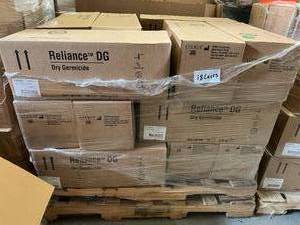 lot 94 image: MSRP $7200  18 Cases NEW Steris D5100 Reliance DG Peracetic Acid High-Level Disinfectant Dry Germicide Exp - 624