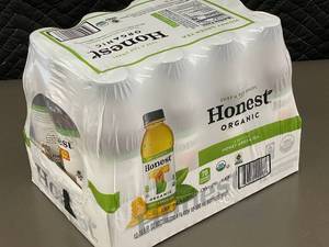 lot 28 image: Honest Organic Honey Green Tea Bottles - Pack of 12