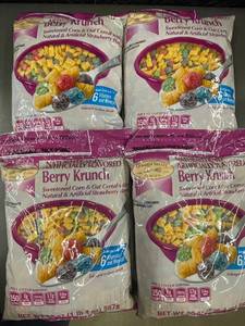 lot 208 image: Berry Krunch Sweetened Corn & Oat Cereal - Pack of 4