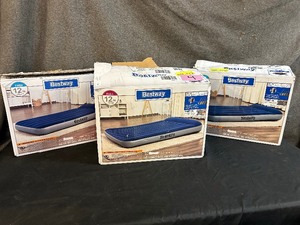 lot 4 image: Two Opened Twin and One Full size Bestway Air Mattresses