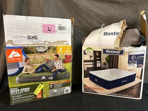 lot 6 image: Two Opened Queen Air Mattresses (Ozark Trail & Bestway)