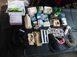 lot 51 image: Assortment of Ace Bandages, Bandaids, Headbands and more