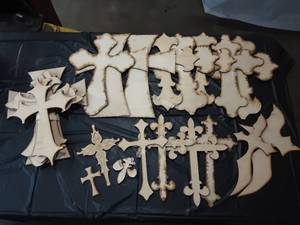 lot 52 image: Crafting Wood Crosses