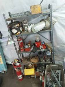 lot 63 image: Shelf with Garage Related Items