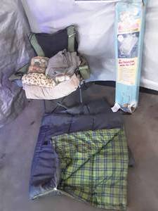 lot 66 image: Camping Blankets, Chair, Hammock