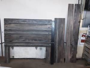 lot 38 image: Unused Grey Washed Wood Bed Frame