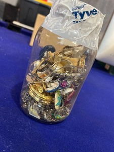 lot 95 image: Jar of Jewelry