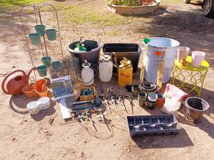 lot 109 image: lawn and garden tools and supplies