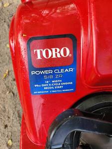 Toro Snowblower 518